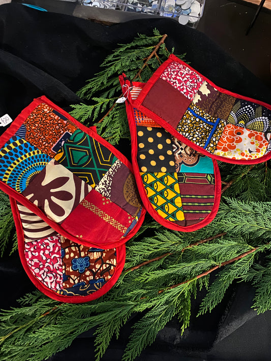 African Fabric Pot Holders